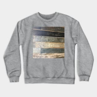 distressed beach rustic country farmhouse chic teal barn wood Crewneck Sweatshirt